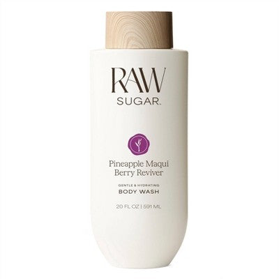 Raw Sugar Gentle and Hydrating Body Wash - Pineapple Maqui Berry Reviver - 20 fl oz