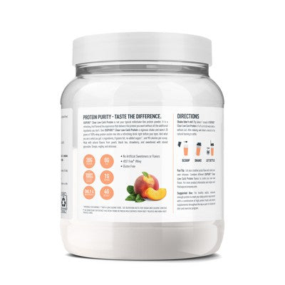 Isopure Clear 20g Protein Powder - Strawberry Peach Iced Tea: Whey Protein Isolate, 1 Package, Powder Form
