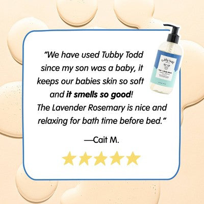 Tubby Todd Hair & Body Wash Lavendar Rosemary - 8.5 fl oz
