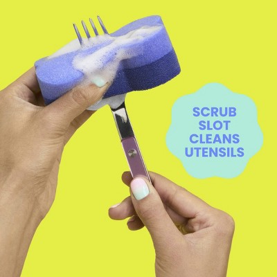 Brite by Scotch-Brite Two-Sided Scrub & Wipe Dish Sponge - Midnight Mode: Foam, Cleaning Tools and Accessories