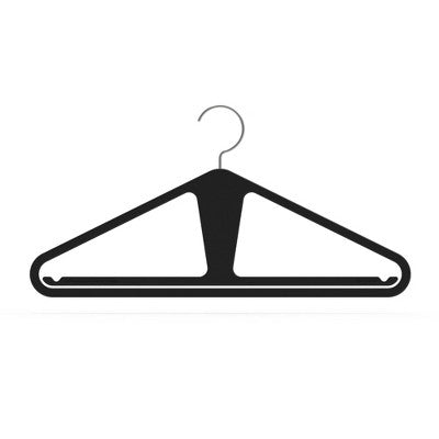 Kangaroo Hangers 10pk Slim Hangers Black