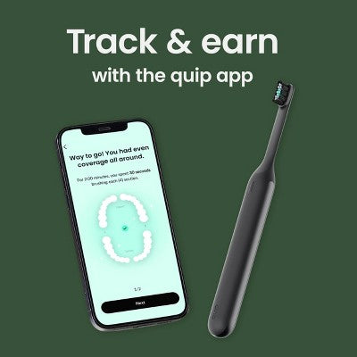 quip Ultra Next Generation Smart Sonic Electric Toothbrush - Onyx