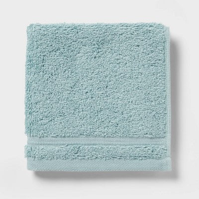 4pk Total Fresh Antimicrobial Washcloth Set Aqua - Threshold
