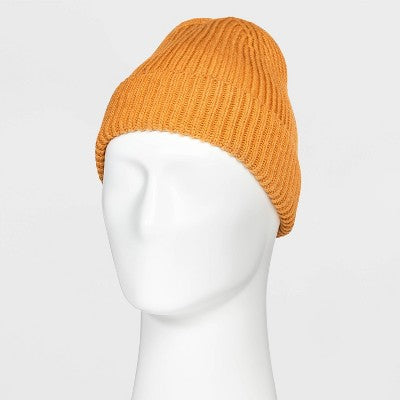 Men's Rib-Knit Value Beanie - Goodfellow & Co Yellow