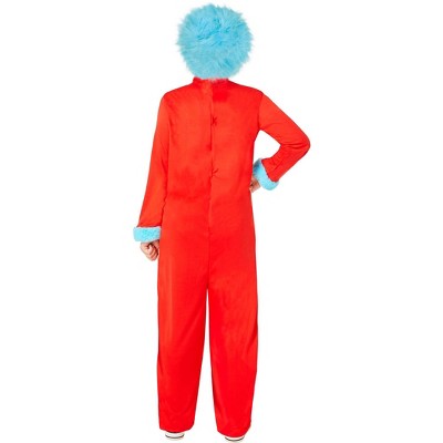 Dr. Seuss Kids' Thing 1 Thing 2 Costume Jumpsuit Orange S