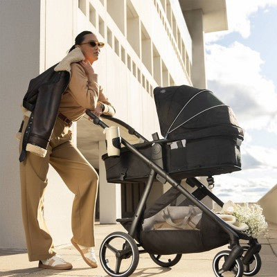 Evenflo Shyft Intuiti+ Travel System Featuring Revolve180 LiteMax NXT with Sensory Soothe - Angler Tweed (LOCAL PICKUP ONLY)