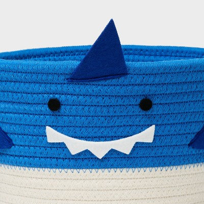 Easter Shark Rope Basket Blue - Spritz