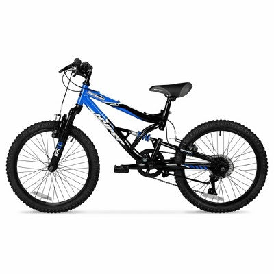 Hyper 20" Full Suspension Bear Mountain Bike - Black/Blue (LOCAL PICKUP ONLY)