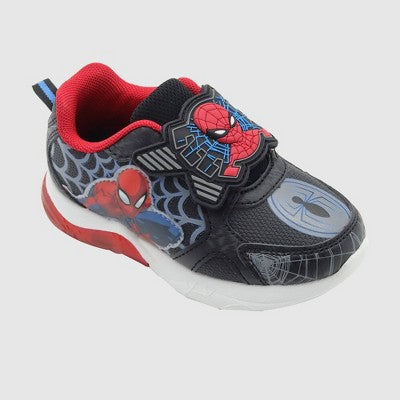 Toddler Boys Disney Spider-Man Athletic Sneakers - Black 1