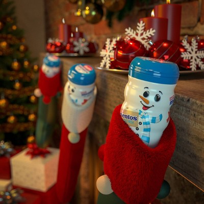 Mentos Fresh Mint Christmas Candy Snowman Chewing Gum - 3.53oz