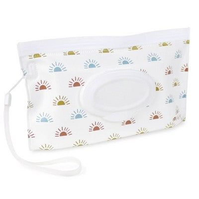 Itzy Ritzy Take & Travel Pouch Reusable Baby Wipes Case - Sun