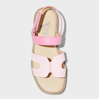 Girls' Auden Sandals - art class Pink 2: Open Toe, Faux Leather
