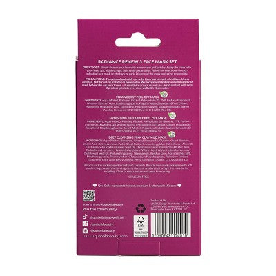 Que Bella Holiday Radiance Renew Face Mask Gift Set - 3pc