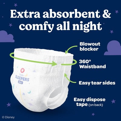 Huggies Little Sleepers 360 Pull On Nighttime Diapers - Size 5 - 48ct
