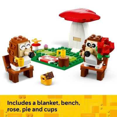 LEGO Hedgehog Picnic Date Animal Building Toy 40711