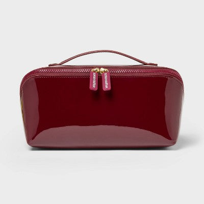 Sonia Kashuk Diagonal-Zip Makeup Bag - Burgundy