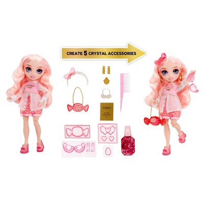 Rainbow High 11" Crystals Bella Pink Fashion Doll with Accessory Make It Kit