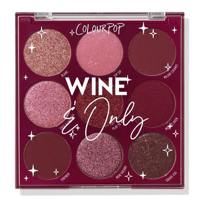 ColourPop 9-Pan Eyeshadow Palette - Wine & Only - 0.3oz