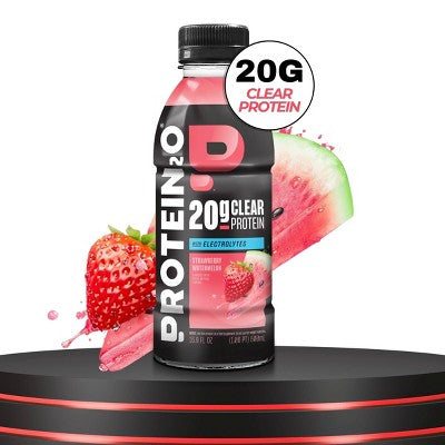 Protein2O 20g Clear Whey Protein Isolate Drink With Electrolytes Strawberry Watermelon Non-Caffeinated - 67.6 fl oz/4pk