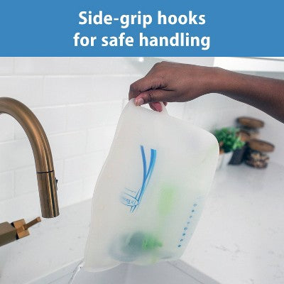 Dr. Brown's Silicone Microwave Sterilizer Steam Bag: Grip Handle, Reusable, BPA-Free