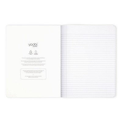 Yoobi Evolve Composition Books 7.5"x9.75" College Ruled Cotton Candy Scallop, School Supplies