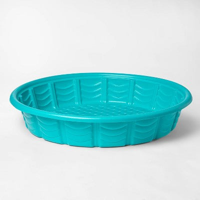 Wading Kiddie Pool - Sun Squad Blue : Hard Plastic Kids Pool, HDPE Material (LOCAL PICKUP ONLY)