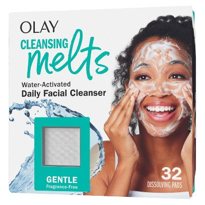 Olay Cleansing Melts Gentle Fragrance Free Face Cleanser - 32ct