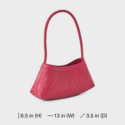 Woven Shoulder Bag - A New Day Red