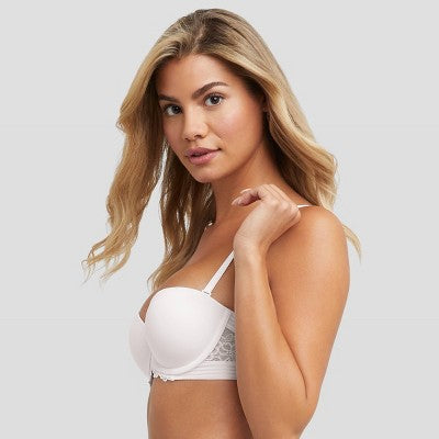 Maidenform Women's Strapless Push-Up Bra SE1102  White 34B