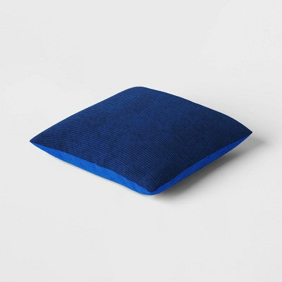16" x 16" The Corduroy Collection Square Throw Pillow Blue - Room Essentials