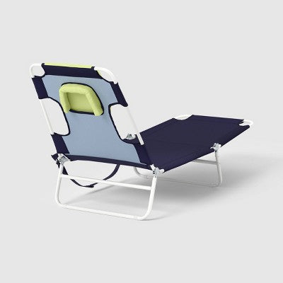 Folding Beach Tanning Chair Navy - Room Essentials (LOCAL PICKUP ONLY)