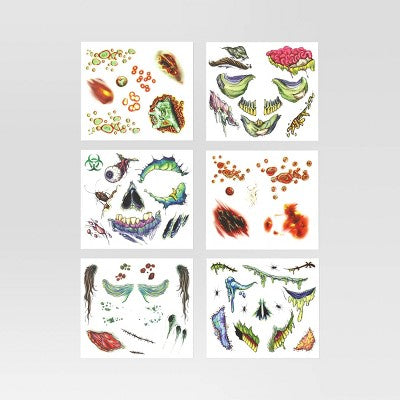 Zombie Family Halloween Tattoo Makeup Kit - Hyde & EEK! Boutique