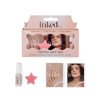 INKED By Dani Deluxe Gift Set Temporary Tattoo Gift Set - 2Pk
