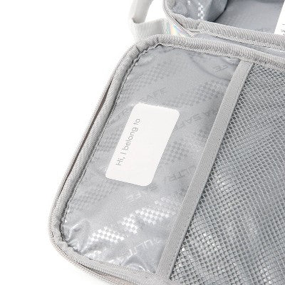 Fulton Bag Co. Upright Lunch Bag - White Holographic: Polyurethane Classic Molded Style