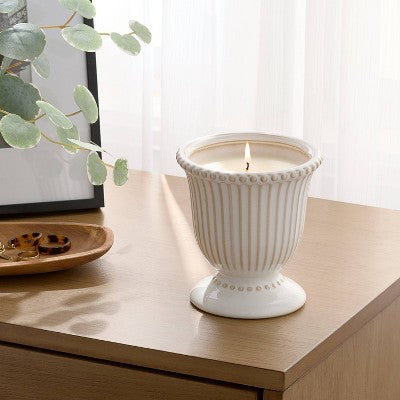 Fall Ceramic Beaded Candle Vanilla Pumpkin - Threshold: Fall