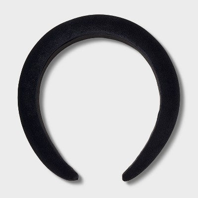 Velvet Padded Headband - A New Day Black