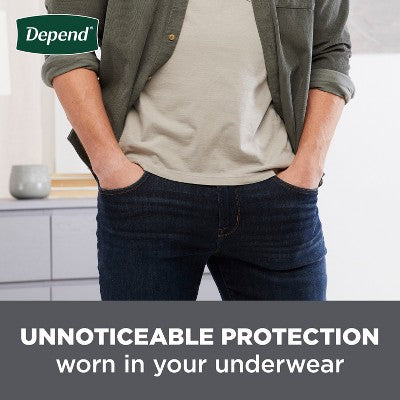 Depend Men's Incontinence Guards Pads - Maximum Absorbency - 90ct