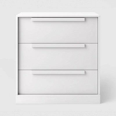 Modern 3 Drawer Dresser White - Room Essentials (LOCAL PICKUP ONLY)