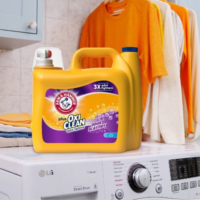 Arm & Hammer Plus OxiClean with Odor Blasters Fresh Burst Liquid Detergent 122 Loads - 158.6oz