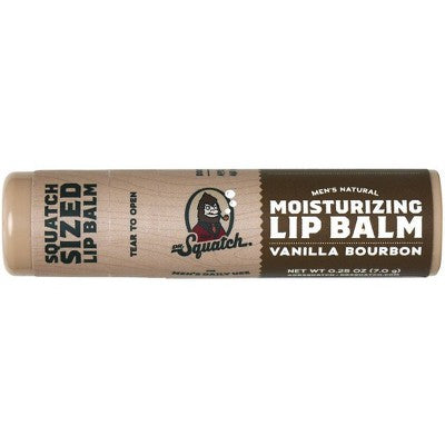DR. SQUATCH Men's Natural Lip Balm - Vanilla Bourbon - 0.25oz