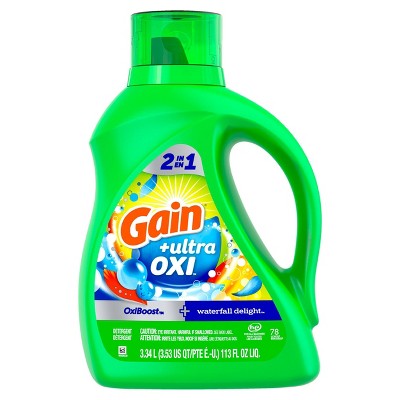 Gain Liquid Oxi Waterfall Laundry Detergent - 113 fl oz