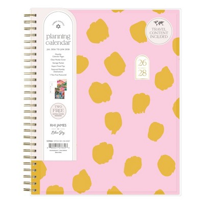 Rhi James for Blue Sky 24 Month Planner Wirebound 8"x10" Clear Multi Cover - Dot