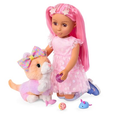 Glitter Girls Plush Kitten and Accessories Mittens & GG Cat Playset