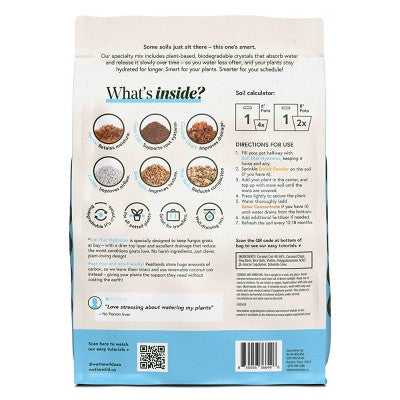 WE THE WILD Soil That Hydrates Premium Organic Moisture-Control Potting Mix For Houseplants 6qt