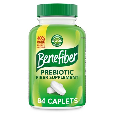 Benefiber Prebiotic GLP-1 Friendly Fiber Supplement Caplets - 84ct