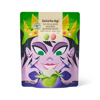 Halloween Enchanted Queen Peelable Apple & Sour Green Apple Gummy Candy - 7oz - Favorite Day