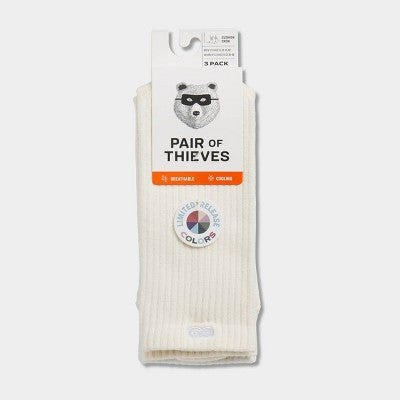 Pair of Thieves Men's Crew Socks 3pk - Blush 6-12