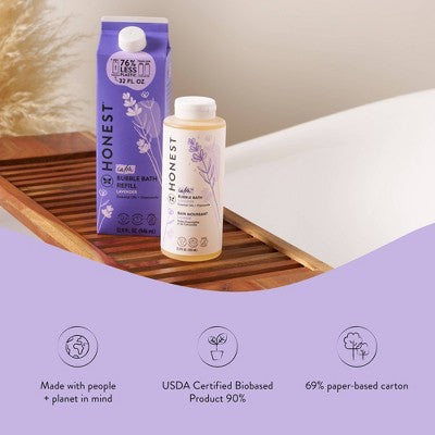 The Honest Company Calm Bubble Bath Refill, Lavender - 32 fl oz