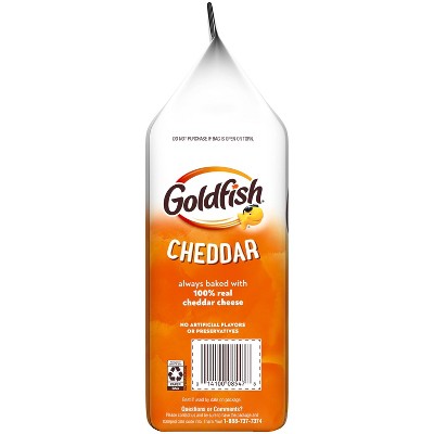 Goldfish Cheddar Cheese Crackers Bag - 6.6oz: No Artificial Preservatives, No High Fructose Corn Syrup, Oven Baked