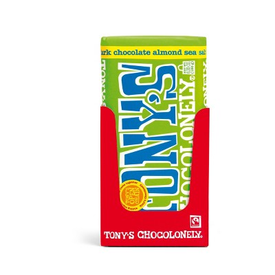 Tony's Almond & Sea Salt Dark Chocolate Bar - 6.35oz
